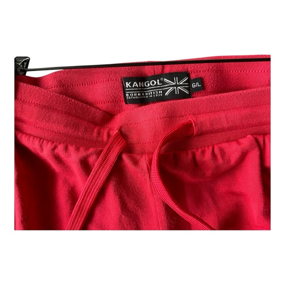 Kangol Burnt Orange Jogger Sweatpants Striped Cuff Athletic Lounge Pants Size - Picture 3 of 4